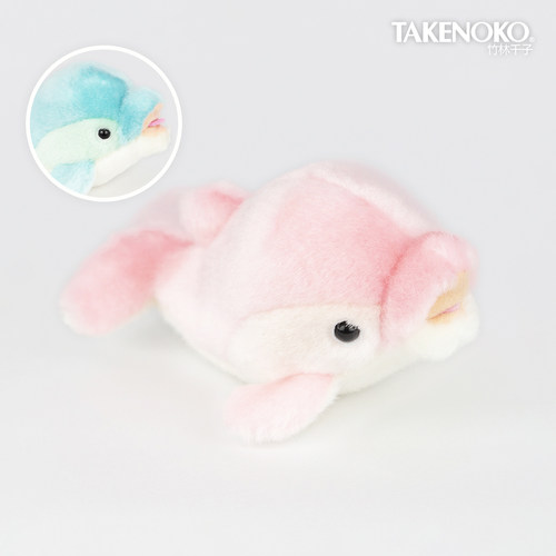 TAKENOKO海豚公仔布艺