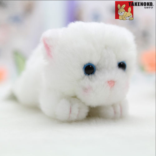 毛绒猫咪公仔布艺玩具白色包邮