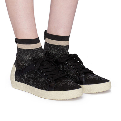 ASH平底高帮鞋套脚袜子鞋橡胶