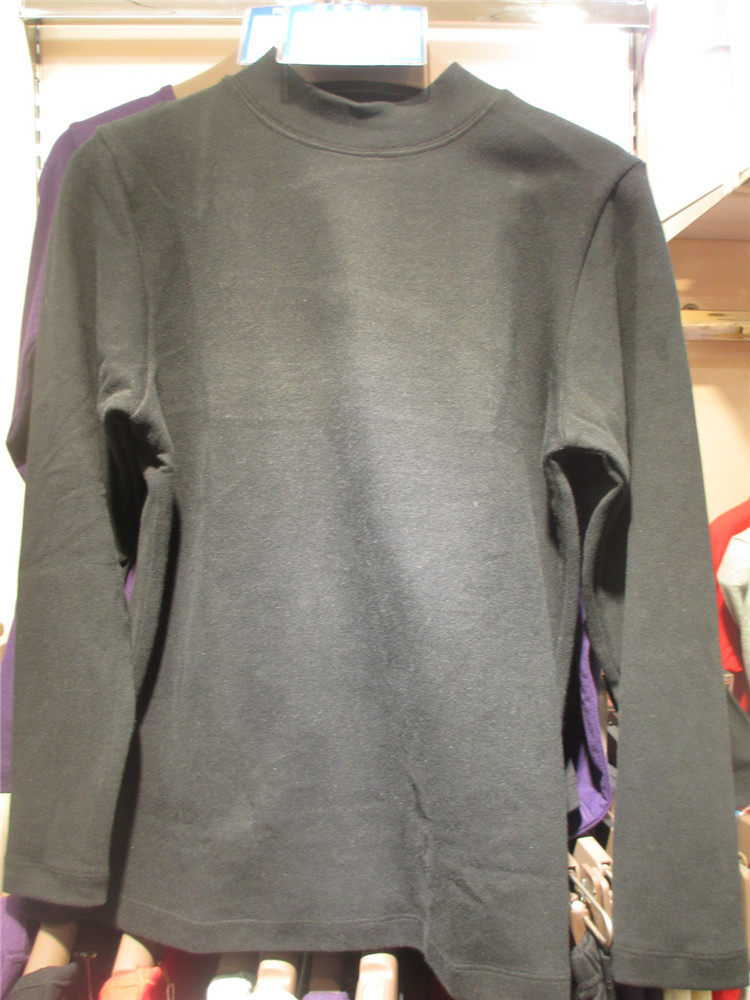 灿雅1778女舒适纯色舒绒莱卡棉秋衣裤中领保暖中厚内衣套装