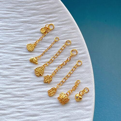 古法金手链项链编绳延长链条diy
