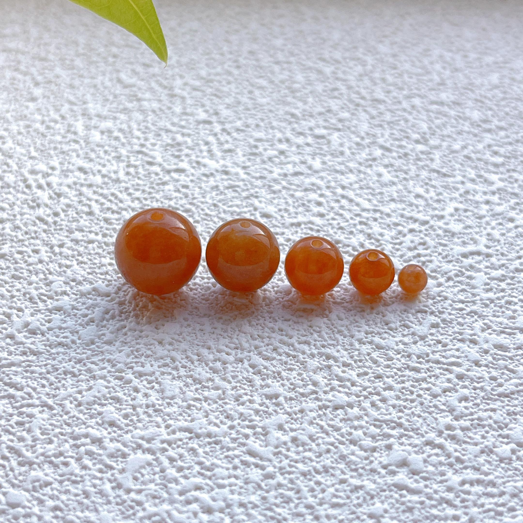 和田玉髓糖料散珠子半成品水晶珠