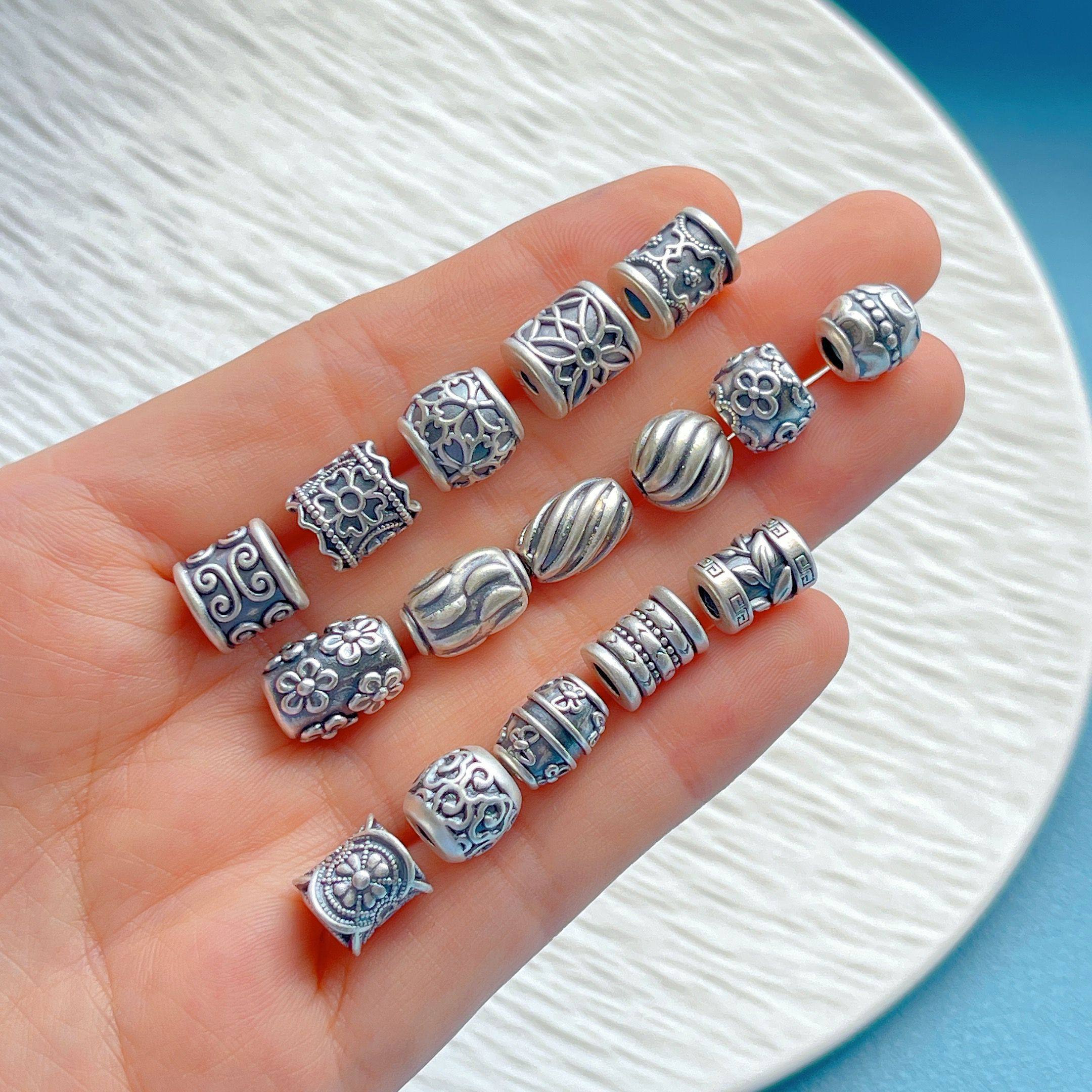 足银999纯银饰配件扭珠花珠麦穗桶珠隔珠腰珠diy水晶手串饰品配饰,饰品/流行首饰/时尚饰品新,银饰配件,淘宝优惠券,粉丝福利购,淘宝优惠卷