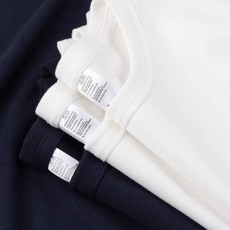 300g重磅磨毛深蓝藏青纯棉纯色长袖男女款T恤内搭圆领百搭厚实潮