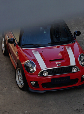 I AM MOMO原创设计MINI背带裤迷你R56机盖拉花F56改装车贴F66JCW