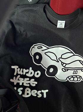 I AM MOMO原创设计重磅宽版短袖t恤日系咔叽本田TYPER主题插画JDM