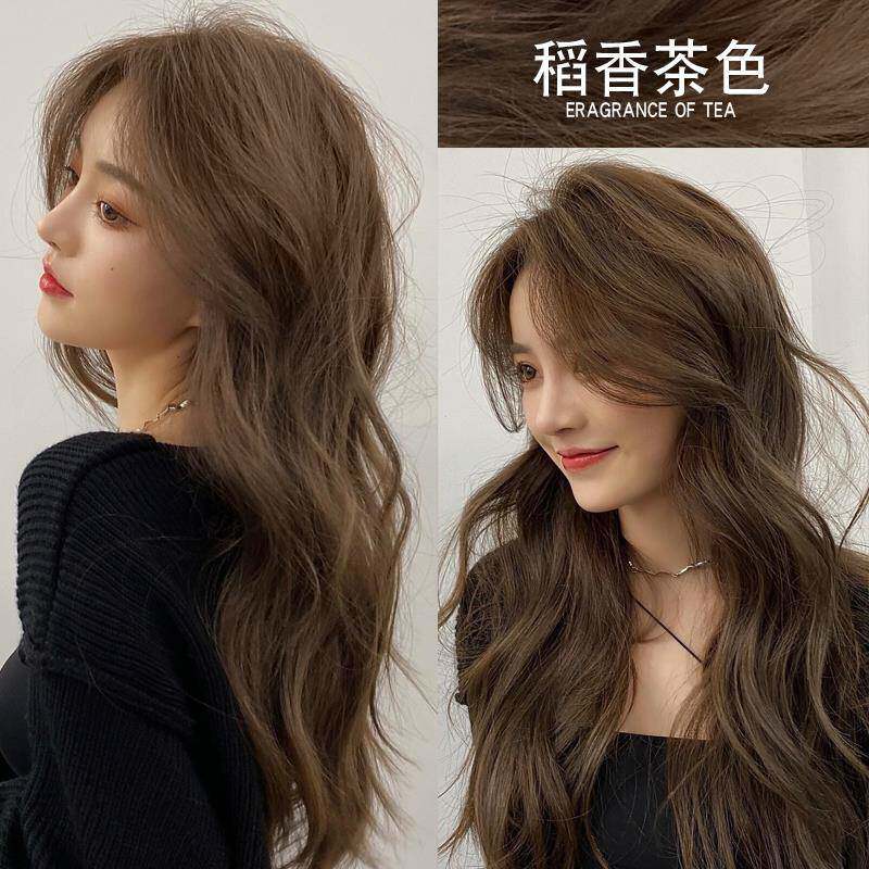 稻香茶色染发剂2023流行色显白纯自己在家染发植物染发膏女泡泡沫