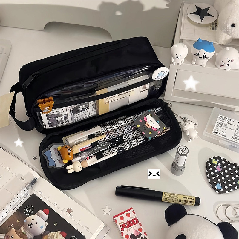简约纯色笔袋高颜值ins风女生2025新款文具盒大容量小学生铅笔盒,文具电教/文化用品/商务用品,笔袋,淘宝优惠券,粉丝福利购,淘宝优惠卷