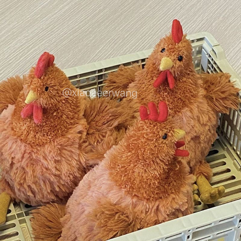 可爱塞西尔母鸡毛绒玩具公仔玩偶女孩安抚娃娃睡觉抱枕生日礼物