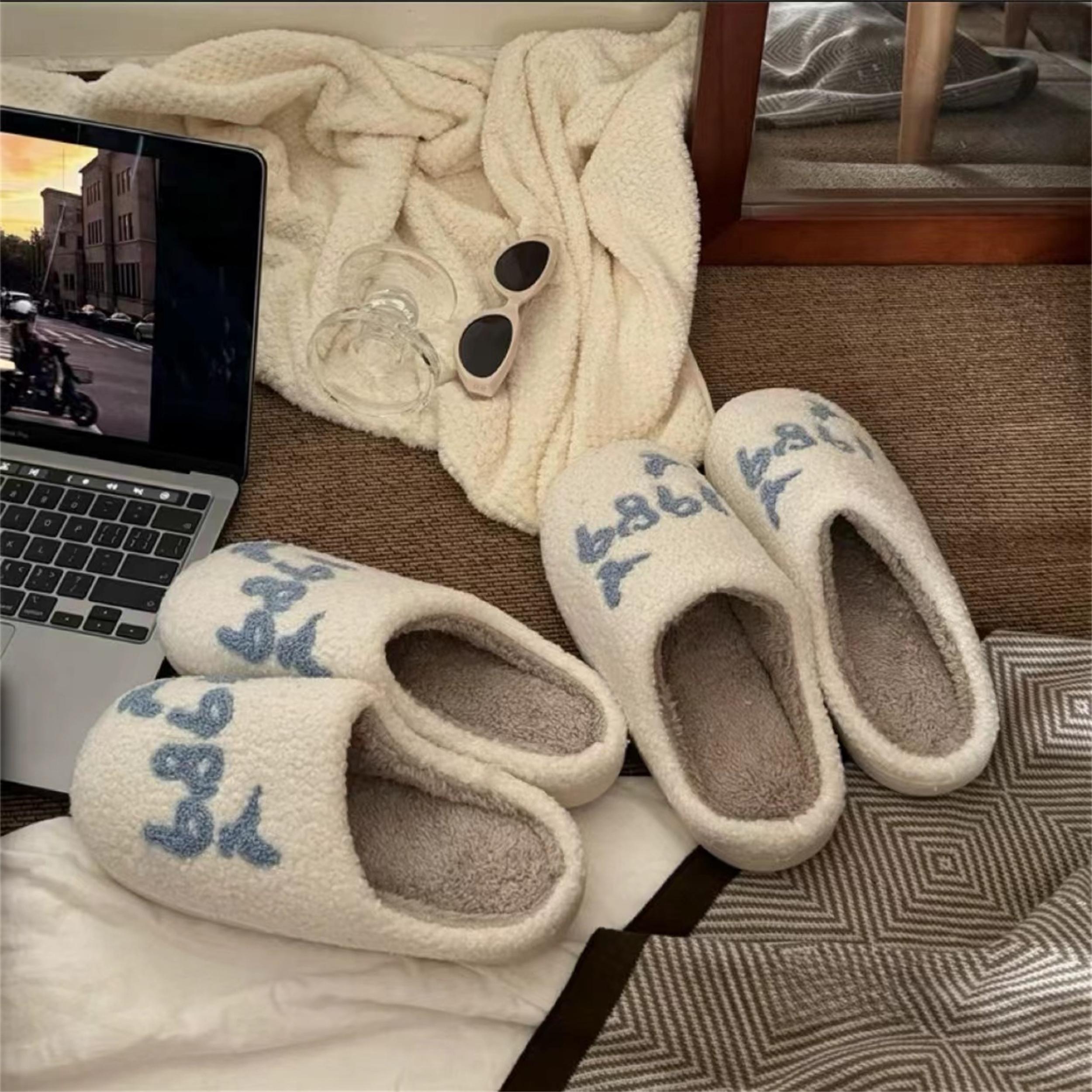 秋冬加厚防滑保暖棉拖鞋