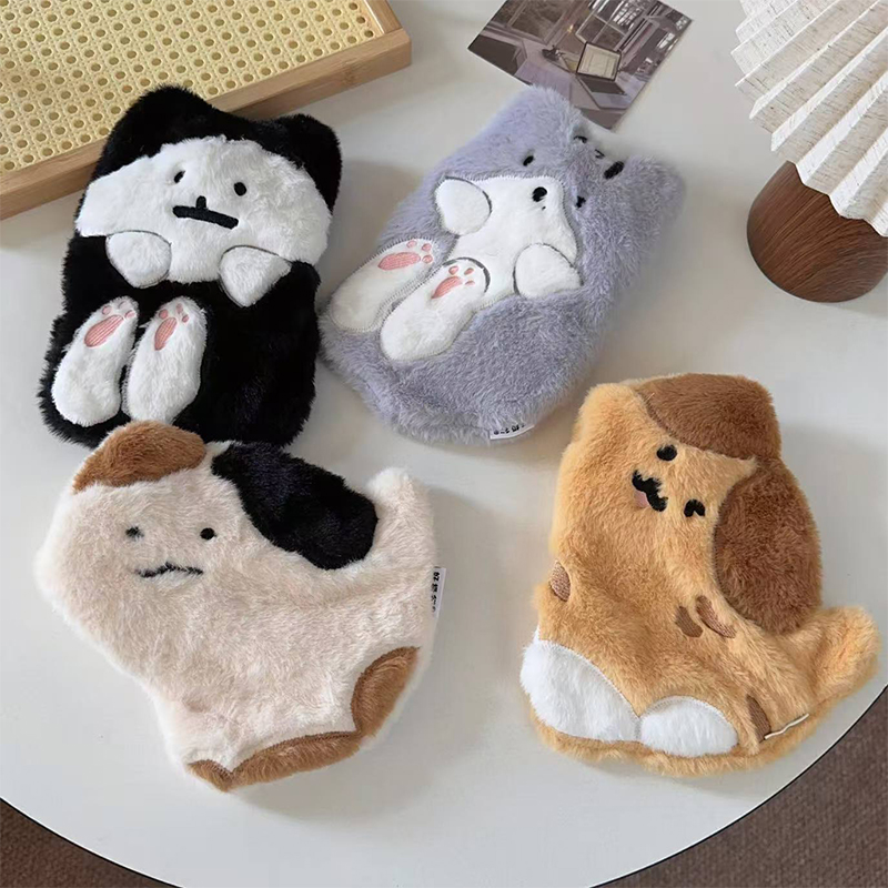 毛绒猫咪热水袋注水暖水袋2025新款小号灌水暖手宝学生宿舍暖手袋