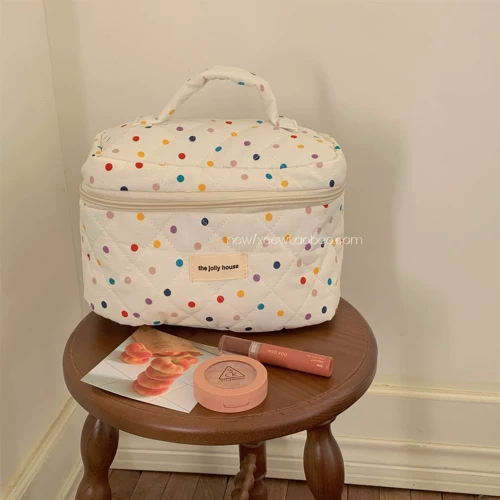 Милая косметичка, вместительная и большая сумка, портативная сумка-органайзер для путешествий