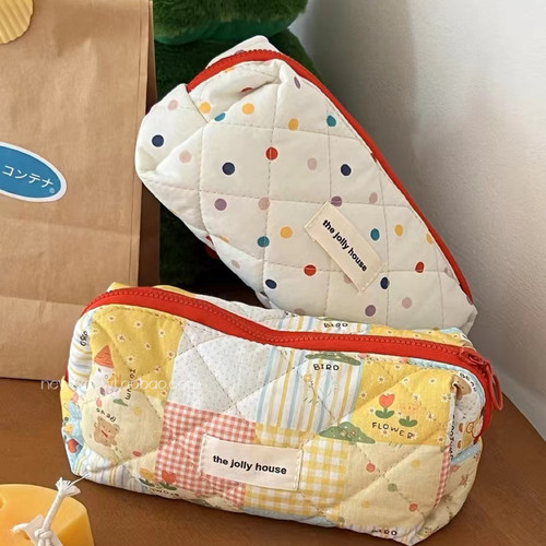 笔袋碎花拼接ins风可爱日系