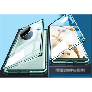 适用于iqooz9turbo手机壳iqooz9全包镜头膜新款 z9x双面玻璃钢化膜磁吸透明钢化膜外壳膜一体磁吸带卡扣网红款