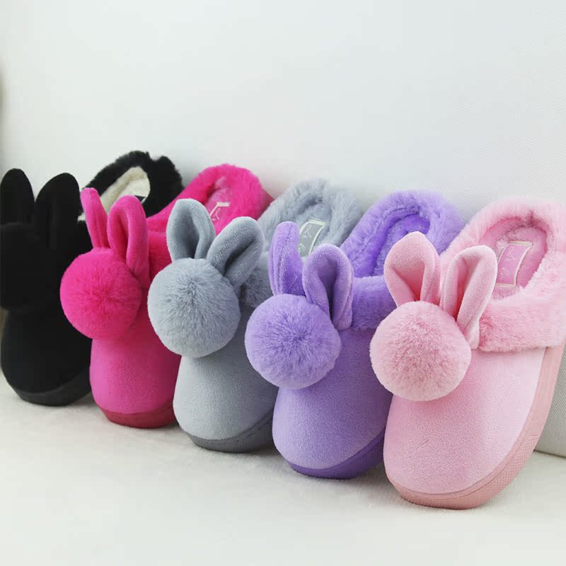 Chaussons enfants en suède pour hiver - semelle caoutchouc - Ref 1005473 Image 1