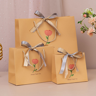 情人节花朵礼品袋节日手提袋纸袋精美礼物袋包装袋服装袋礼袋定制