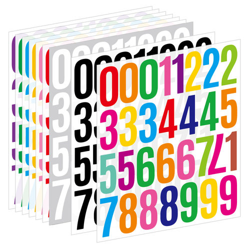 2英寸数字贴纸大号不干胶标识贴