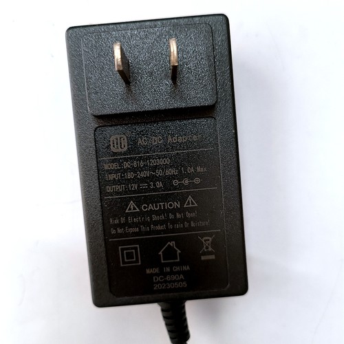 新DC-816-1203000得昌12V3A直插式电源适配器显示器液晶电视通用
