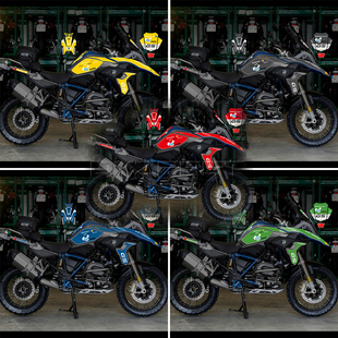 适用 r1200GS 1250GS TROPHY贴纸贴花油箱贴纸鱼骨贴拉花个性版画