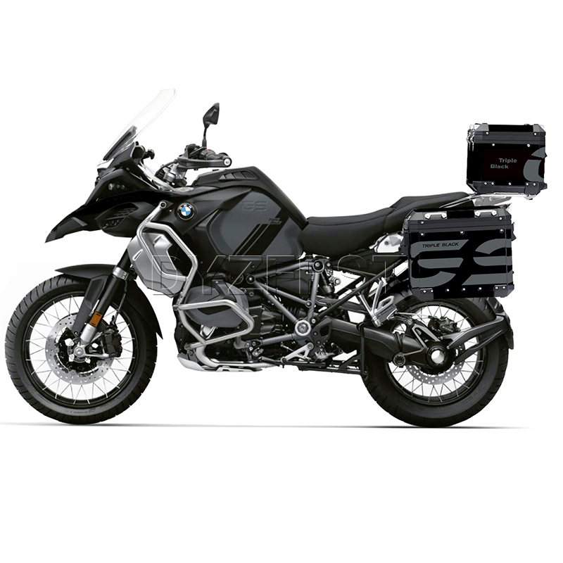 TRIPLE BLACK三黑版宝马BMW摩托车1250ADV边箱贴铝合金三箱贴贴纸