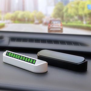 隐藏按压式汽车临时停车号码牌