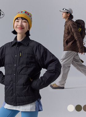 特价清仓新款冬季可拆卸袖轻薄羽绒服男女同款宽松羽绒衬衫Y5272