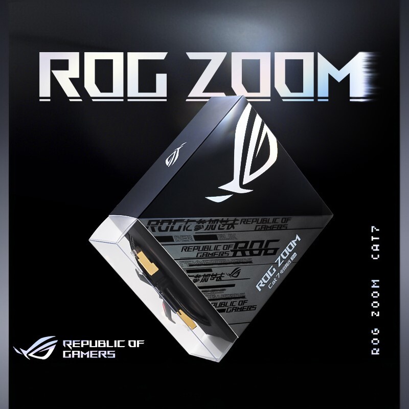 ROG 周边玩家国度ZOOM 7万兆七类电竞游戏网线华硕路由器网线家用