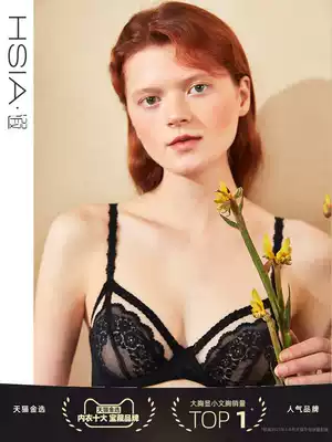 HSIA ya lingerie women's summer thin chest small fashion breathable steel ring bra sexy hollow lace cute