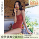 遐泳衣女泡温泉成人高级感复古修身 显瘦连体度假中小胸美背游泳衣
