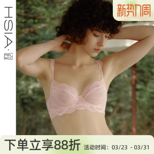 4杯超薄聚拢法式 遐中小胸文胸性感3 纯欲内衣女 小皇冠内衣