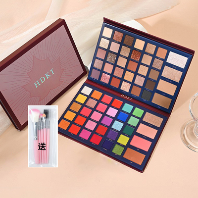 68色眼影盘cos儿童六一舞台妆化妆师专用哑光珠光混合多色彩妆盘