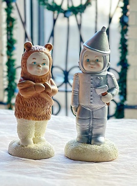 陶瓷绿野仙踪雪娃铁皮人锡人狮子