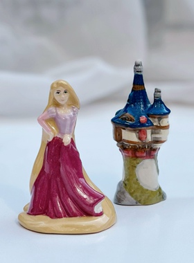 公主城堡陶瓷调料罐粉瓶