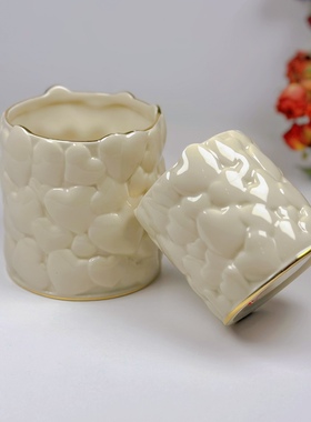 爱心浮雕LENOX陶瓷爱心浮雕烛台