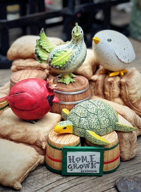 成长系列蔬菜动物创意摆件模型