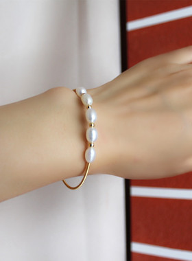 进口14k包金开口天然天然珍珠