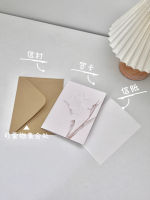 Simple and elegant embossed rose flower greeting cards, wedding vow cards, birthday blessing message cards, gift card pieces thumbnail 4