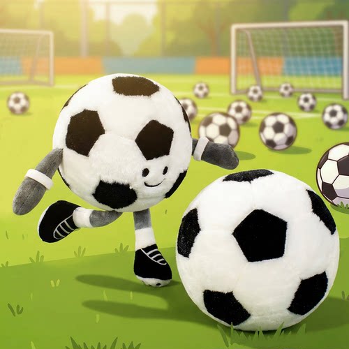 世界杯毛绒足球挂件玩偶