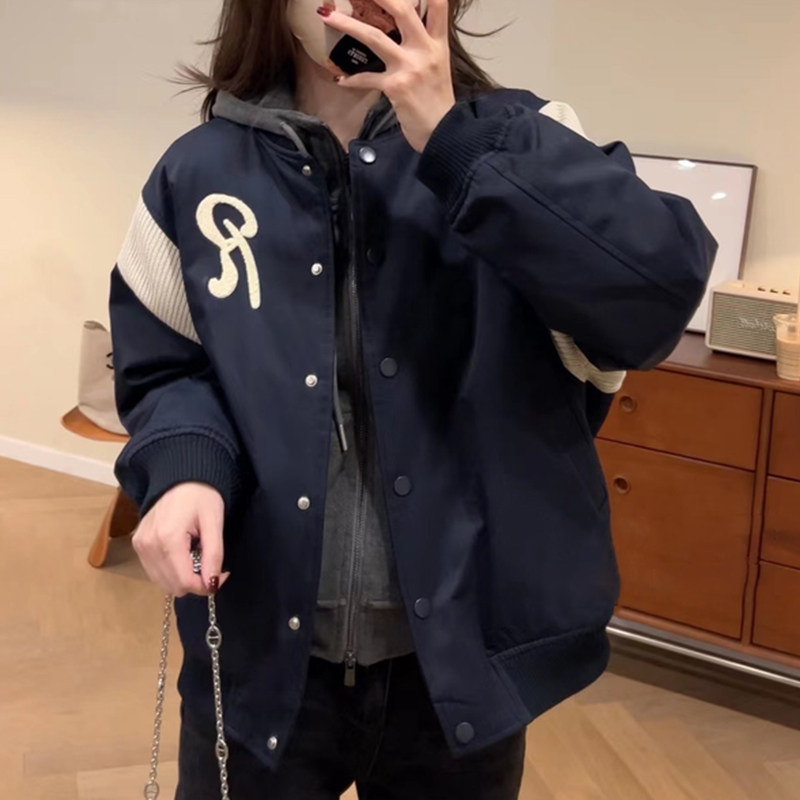 加厚短款棒球服外套女秋冬装新款2025爆款韩版夹棉小个子夹克上衣
