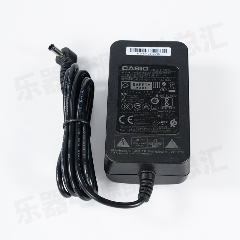 卡西欧CT-X3000 X3100 CT-S500电钢琴充电器原装casio电源线12V
