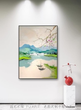 厦门海沧油画协会秘书长李少建画家作品风景画餐厅客厅画写意山水