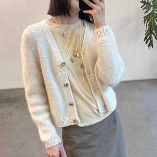 25秋冬 NITTO NINO OSW Cha 意大利手工美利奴羊毛开衫 官方