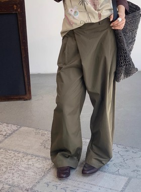 多色选 | COTEMP 25春夏 Nolley诺克斜门襟休闲裤西装阔腿裤