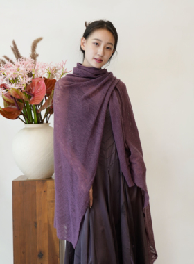 Chá中国独家·树莓紫 | Botto Giuseppe云朵轻柔 意大利羊绒围巾
