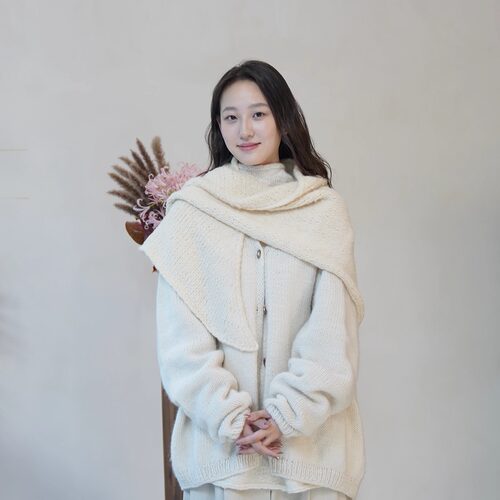 Cha 官方 | NITTO 25秋冬 TRONE 意大利手工牦牛纱线纯色舒适围巾