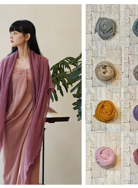 礼赠甄选 | Botto Giuseppe 云朵般轻柔纯色经典款意大利羊绒围巾