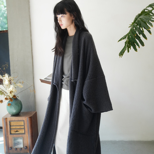 官方 炭灰牦牛绒和服式 Daniel Mango 外套 Andresen Cha