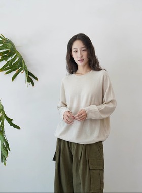 Cha 官方 | pas de calais 25秋冬 透气羊毛圆领套头衫 多色选