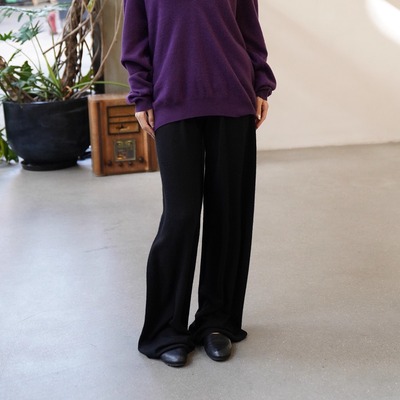 Cha 官方 | FRENCKENBERGER 26早春 WIDE PANTS 羊绒针织阔腿裤