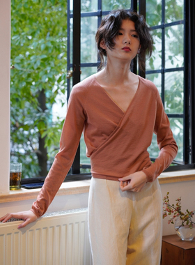 Cha 官方 | Cortana INSIDE CACHE 羊绒围裹上衣 两色选